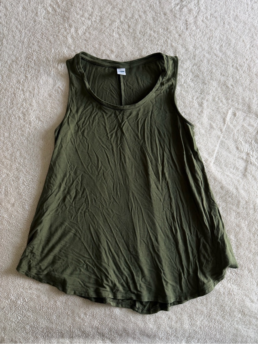 Old Navy Olive Green Scoop Neck Tank Top